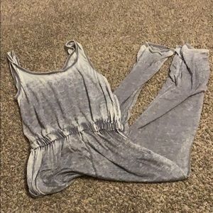 Gray jumpsuit, casual wear or as a coverup!